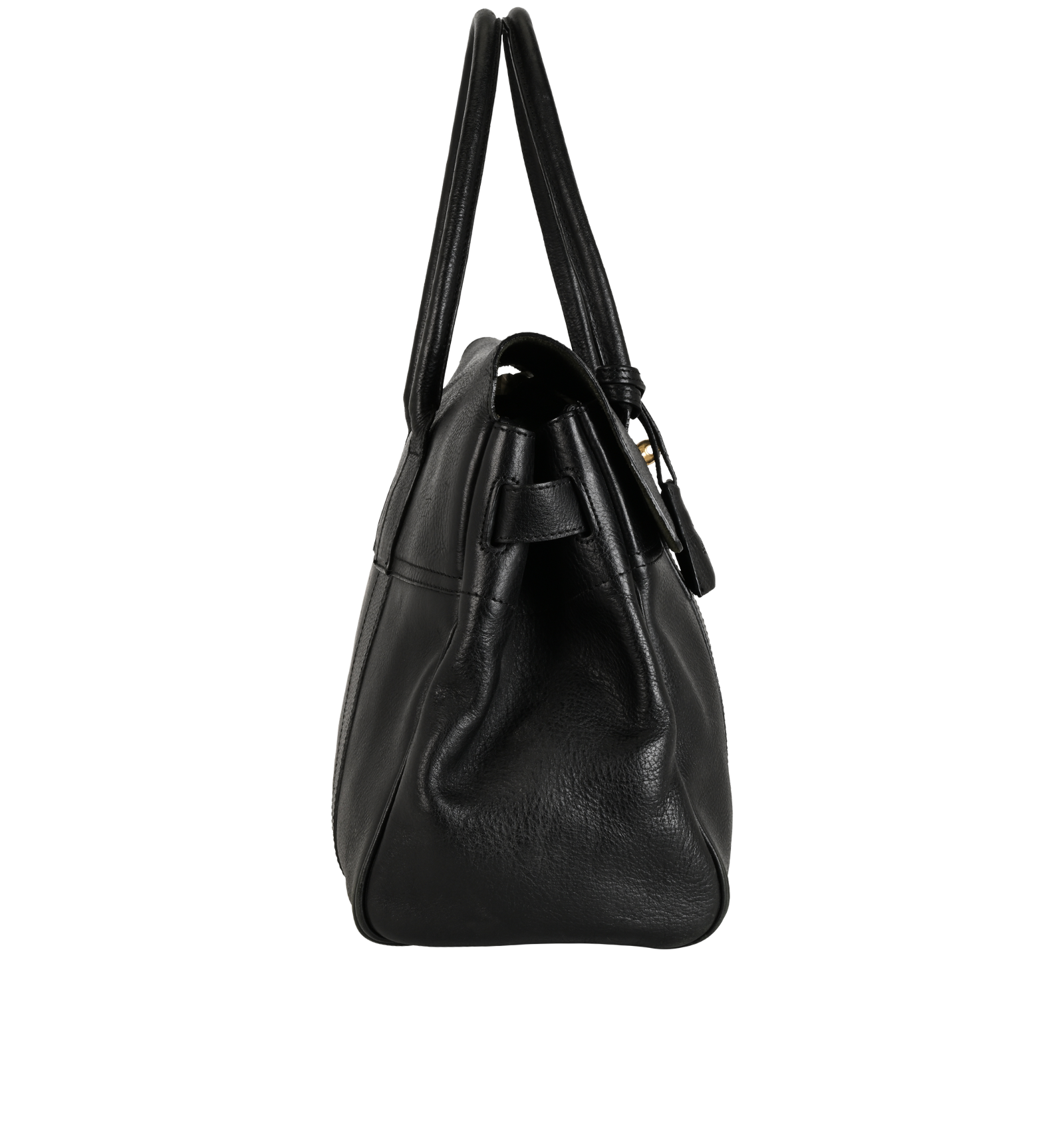 Large Bayswater, &pound;395, Handbags, Black, Leather, Side view